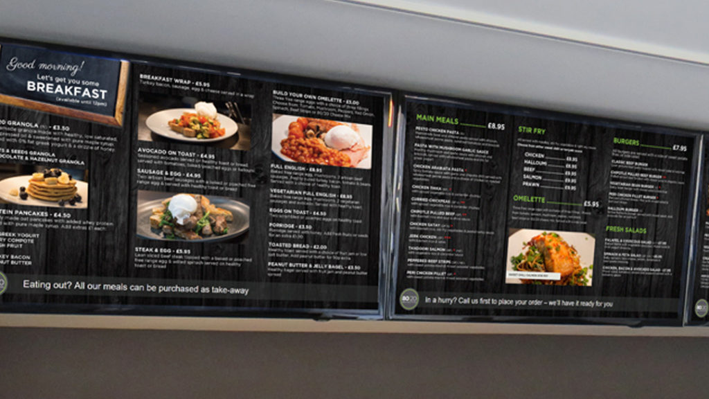 The 80/20 Heathbar has a new digital menu system