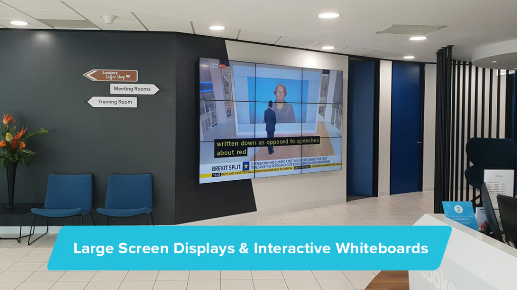 Large Screen Displays & Interactive Whiteboards