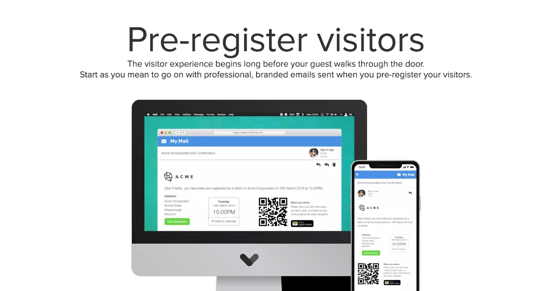 Pre-registered visitors