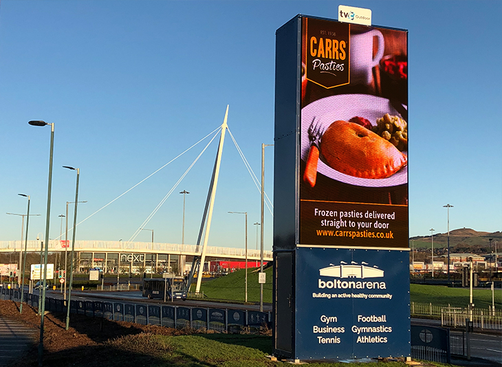 Bolton Arena Outdoor Advertising Display