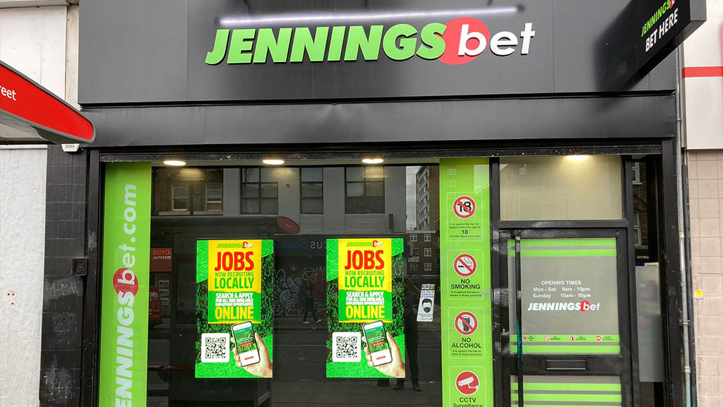 Jennings Bet Window Display