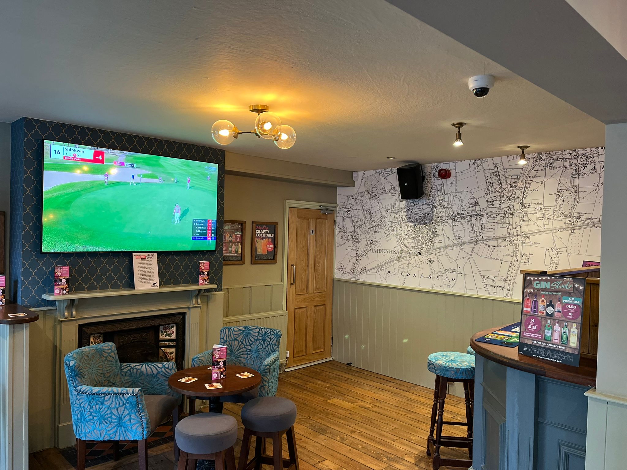 The second sports bar area within The Corner House pub