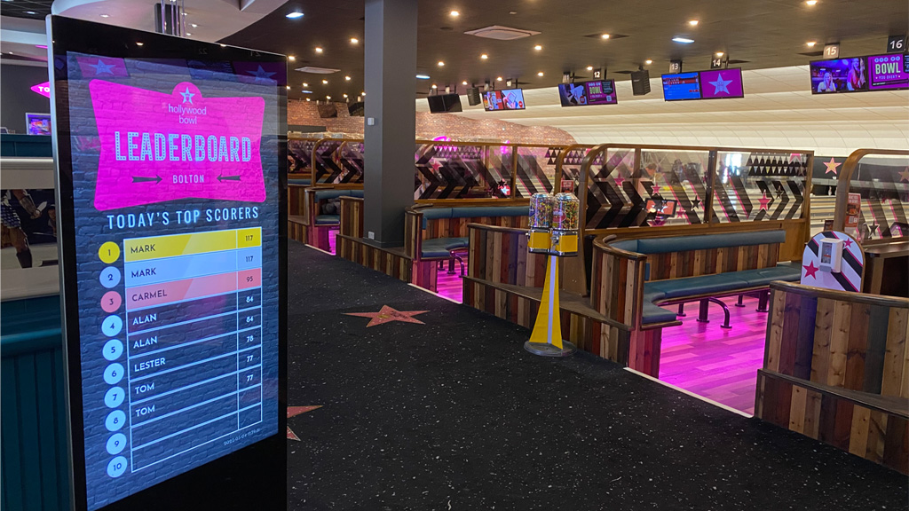 Digital Kiosks Hollywood Bowl Bolton