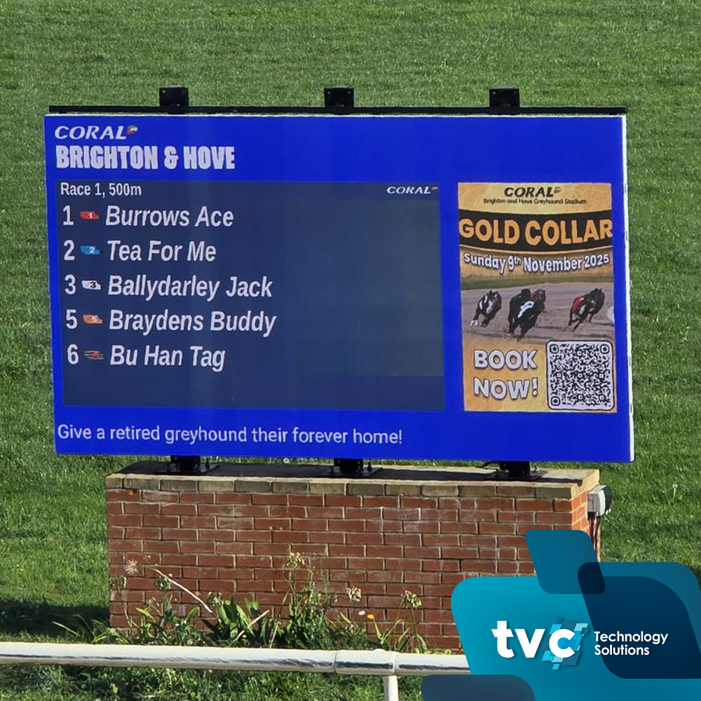 TVC Brighton Greyhounds Racecourse Install